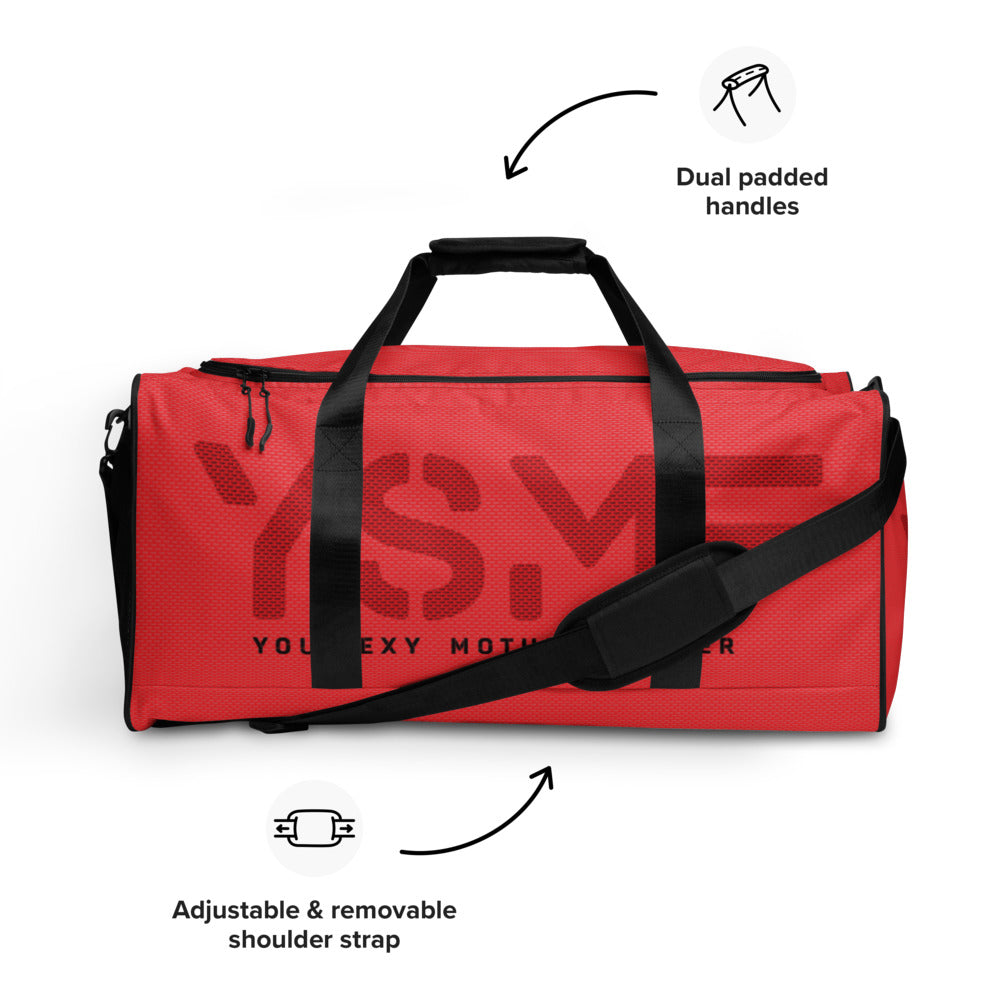 YSMF, Red, Duffle bag