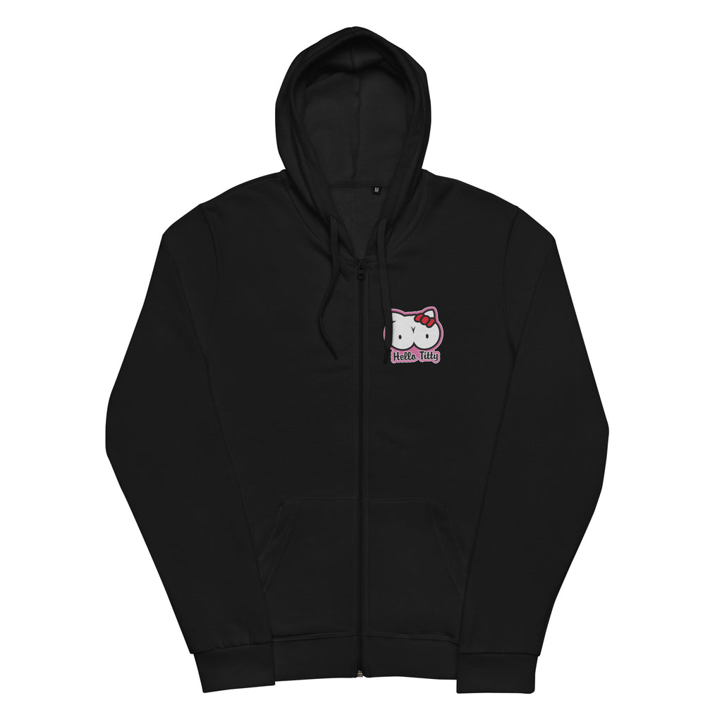 Hello Titty Unisex Zip Hoodie