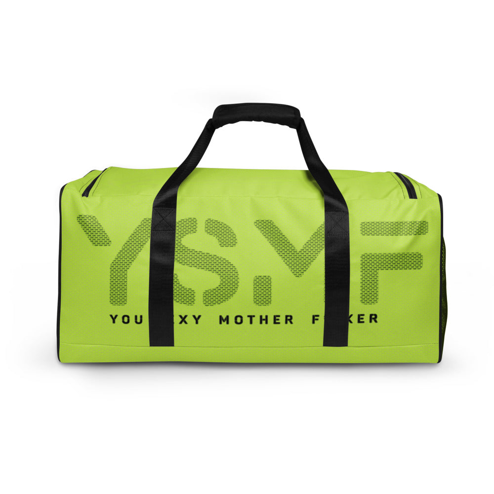 YSMF, Neon Green, Duffle bag