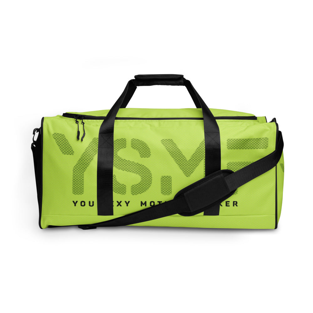 YSMF, Neon Green, Duffle bag