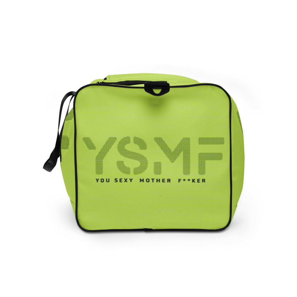 YSMF, Neon Green, Duffle bag