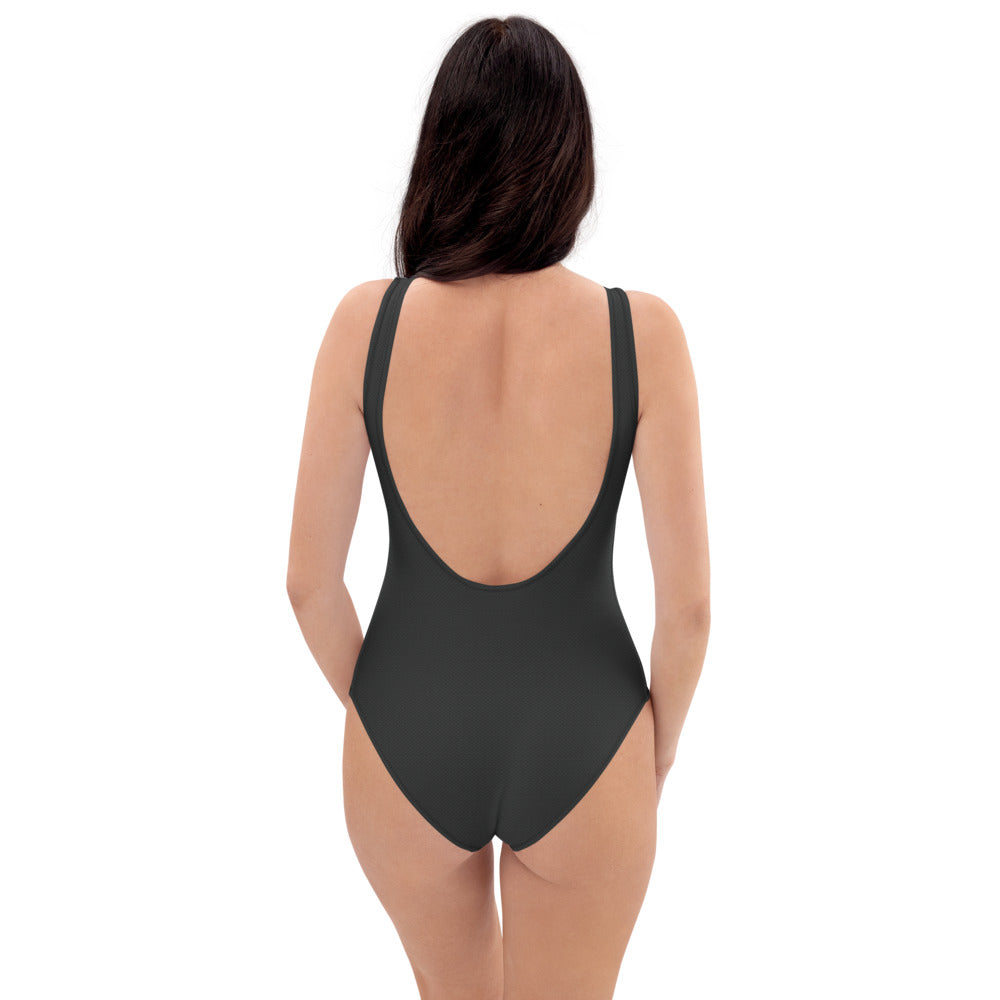 YSMF, Dark-Grey, One-Piece Swimsuit