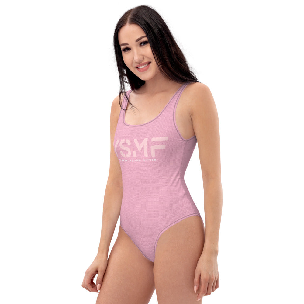 YSMF, Pink, One-Piece Swimsuit