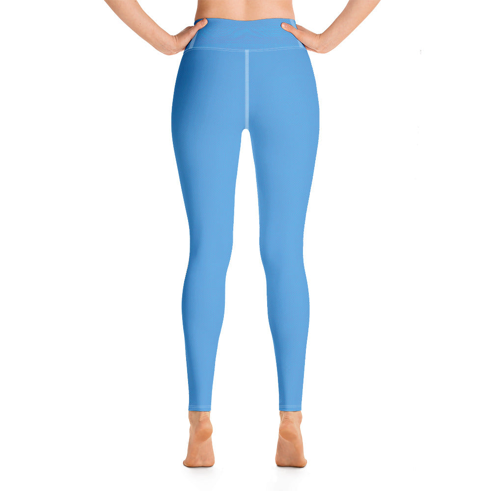 YSMF, Blue, Yoga Leggings