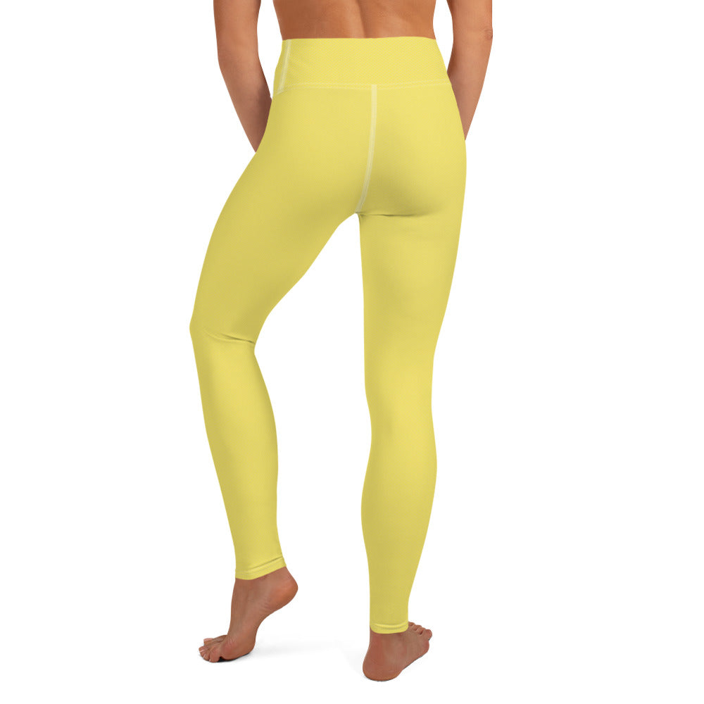 YSMF, Yellow, Yoga Leggings