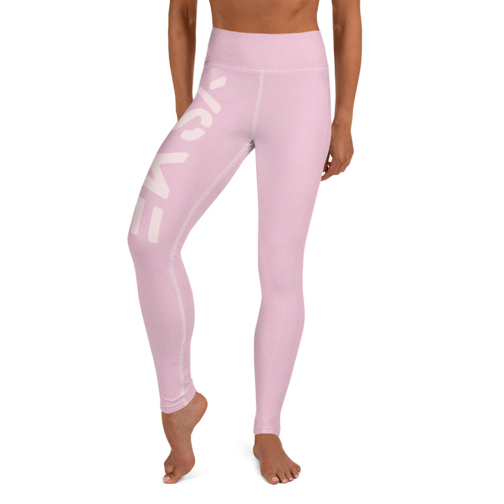 YSMF, Pink, Yoga Leggings