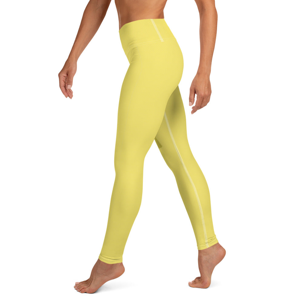 YSMF, Yellow, Yoga Leggings