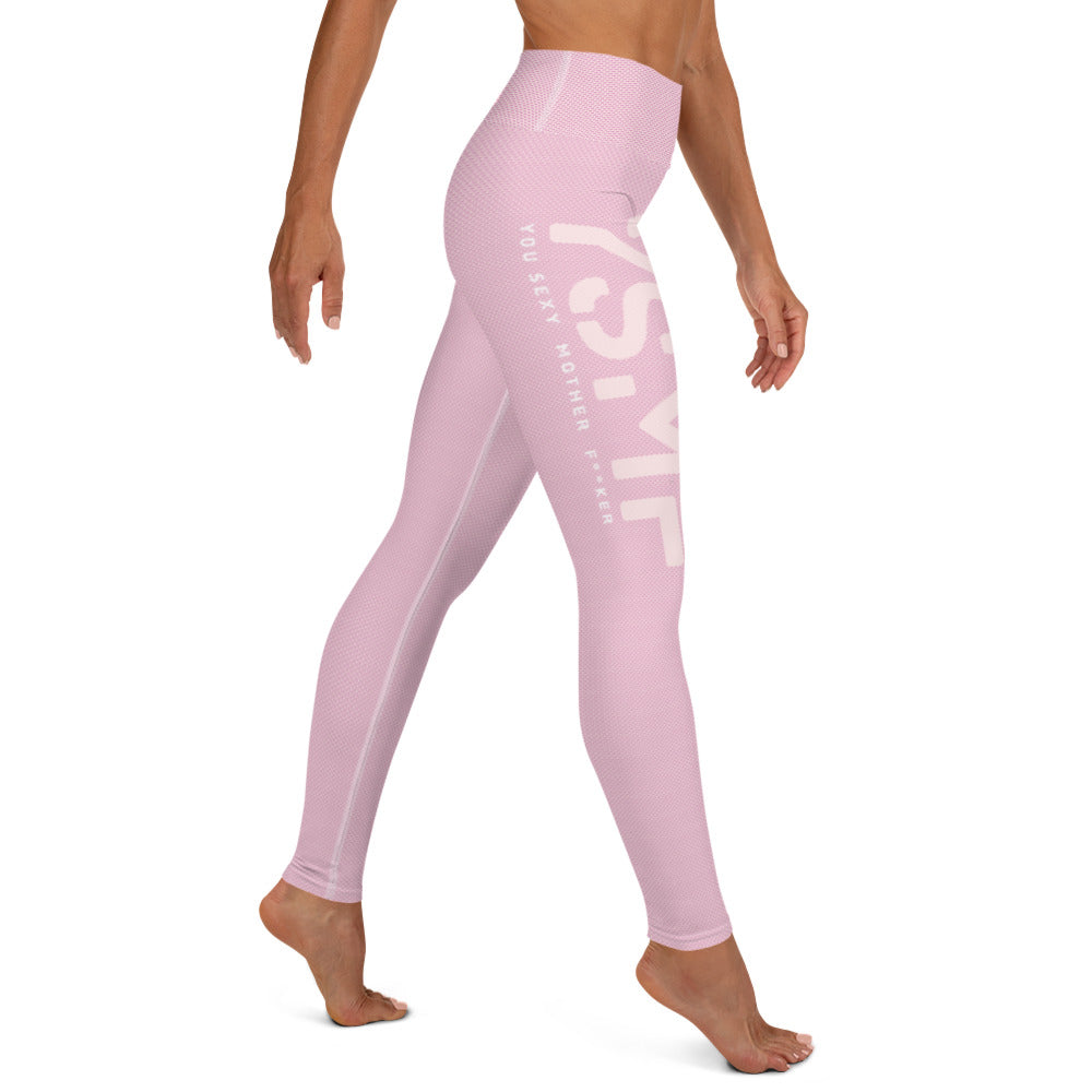 YSMF, Pink, Yoga Leggings