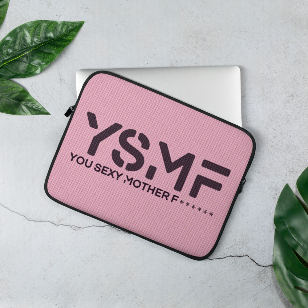 YSMF Pink Laptop Sleeve