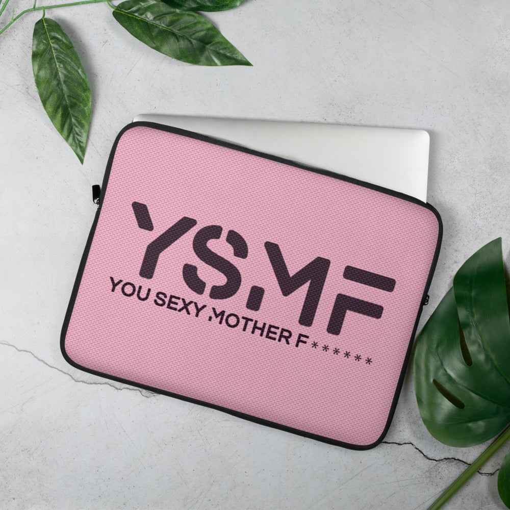 YSMF Pink Laptop Sleeve